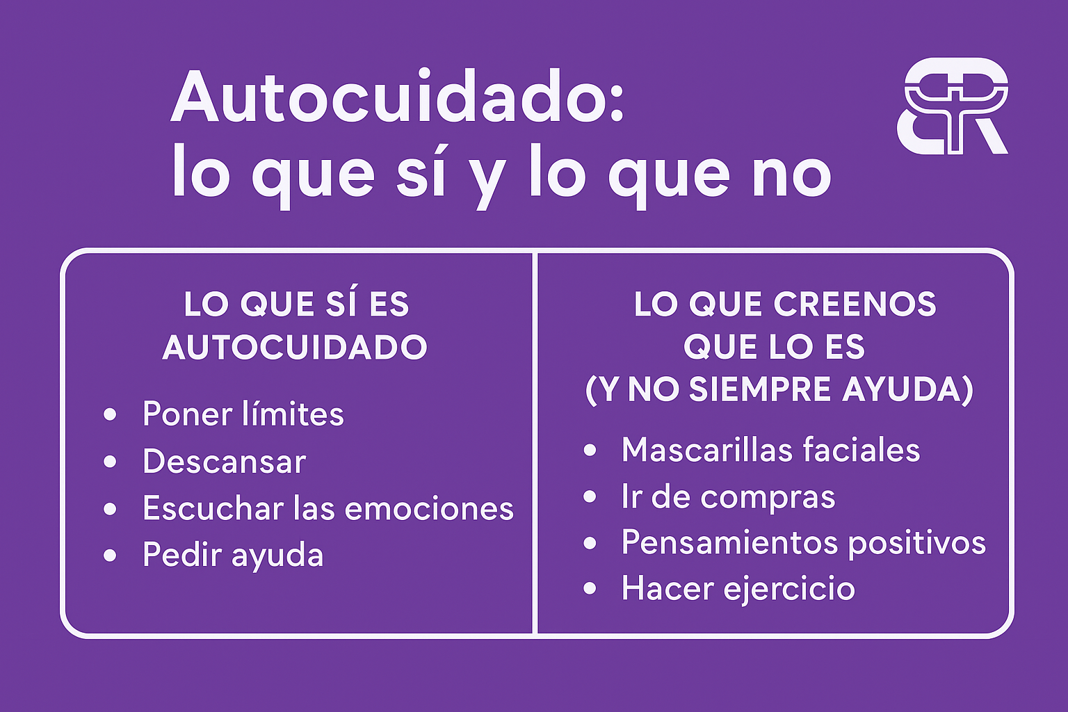 ChatGPT Image 27 oct 2025, 15_49_22 Autocuidado: lo que sí y lo que no